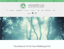 Tablet Screenshot of naturopathic-care.com